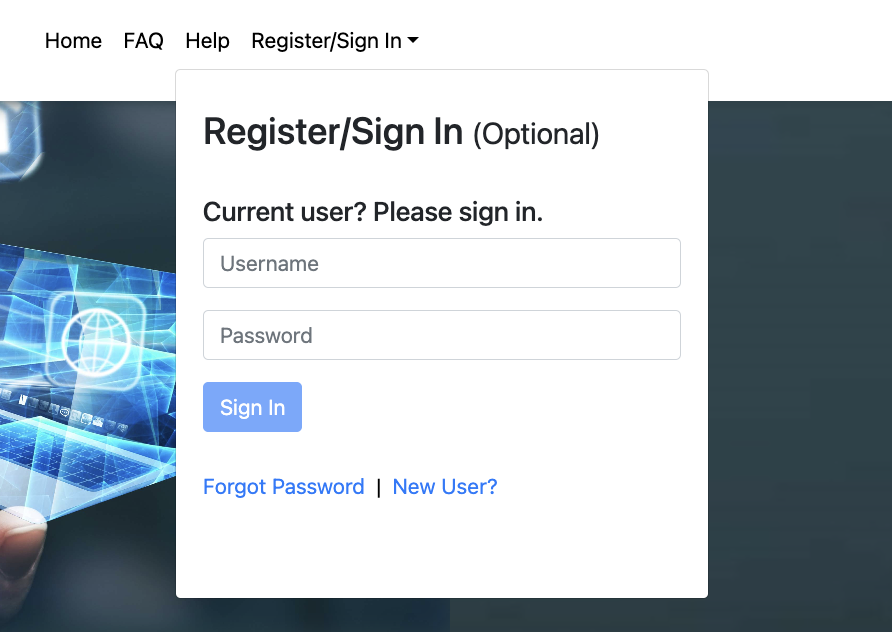 User Sign In